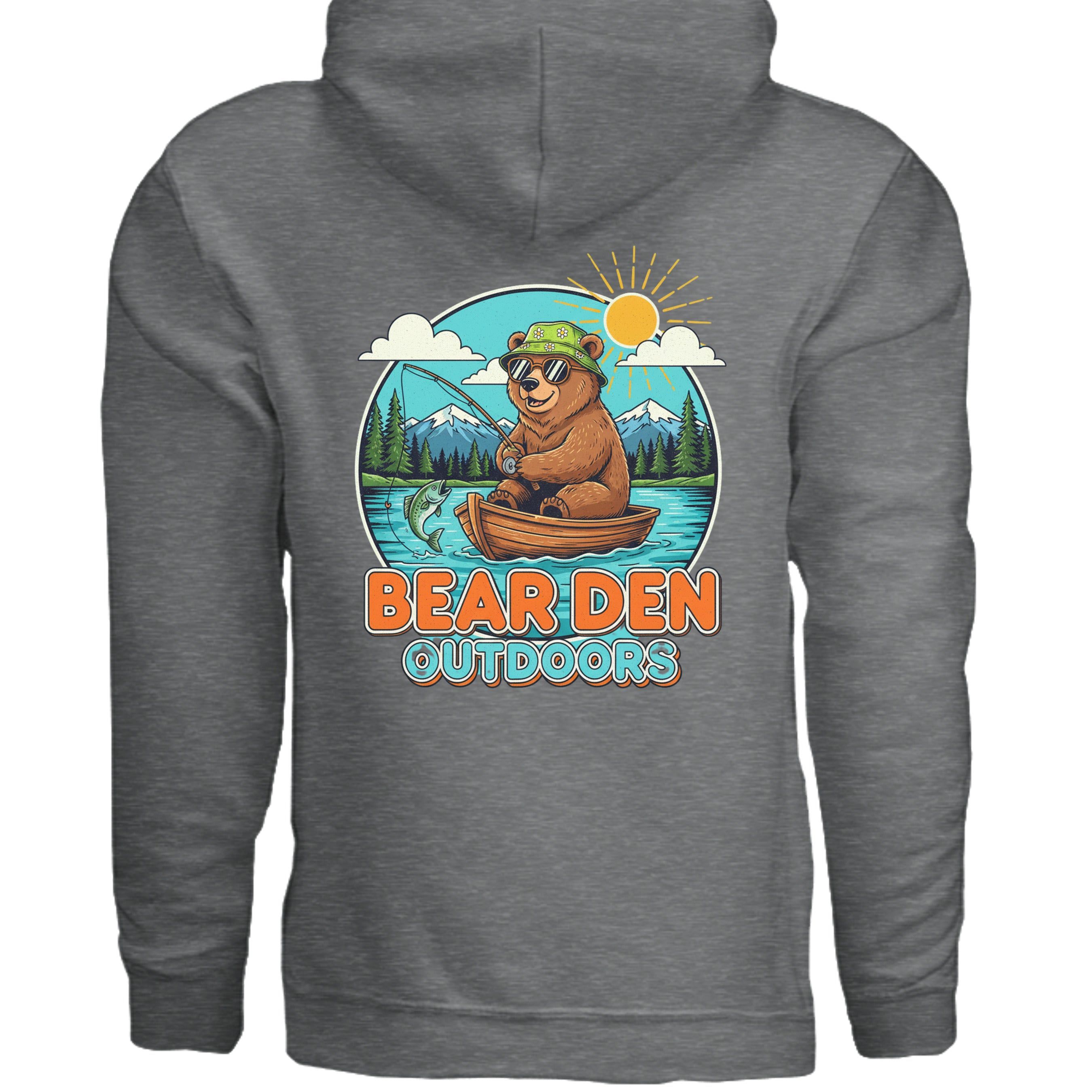 Fan Charcoal Heather - G185 - BACK