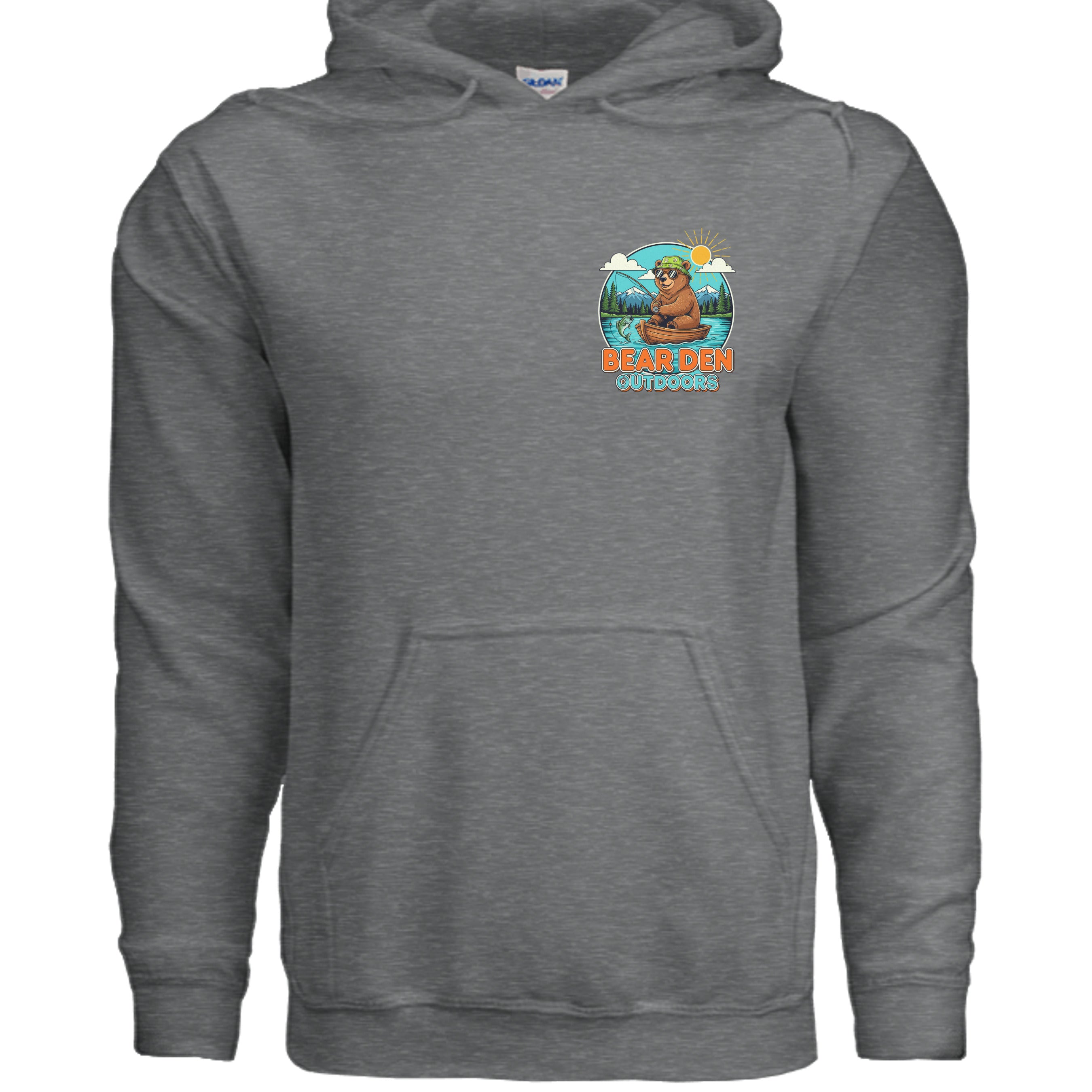 Fan Charcoal Heather - G185 - FRONT